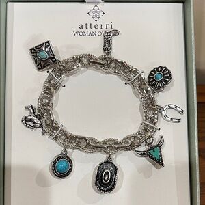 Atterri | Silver Bracelet w/ Western Charms